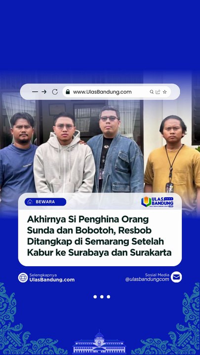 Resbob Ditangkap di Semarang Setelah Kabur ke Surabaya dan Surakarta