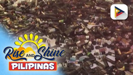 Mga nakumpiskang illegal vape products, sinira ng BIR