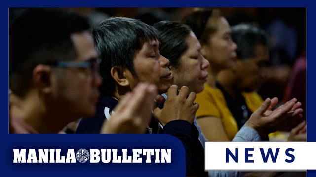 Catholic faithful attend first day of Misa de Gallo at Minor Basilica and Parish of St. John the Baptist in Taytay, Rizal