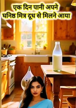 🥛💧 Doodh Aur Pani Ki Sachchi Dosti | Ek Pyari Aur Seekh Bhari Kahani