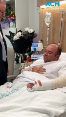 PM thanks Bondi hero Ahmed al Ahmed in hospital