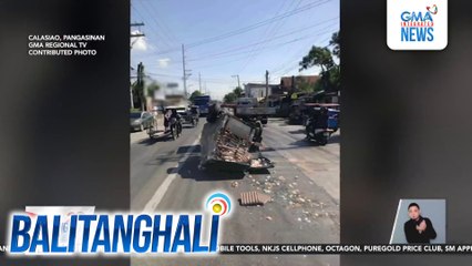 Garong na may kargang mga itlog, aksidenteng tumaob sa Brgy. Bued | Balitanghali