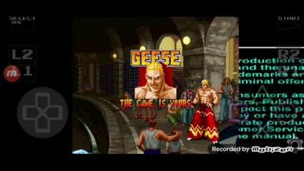 Real Bout Fatal Fury Geese Howard vs Blue Mary luta completa