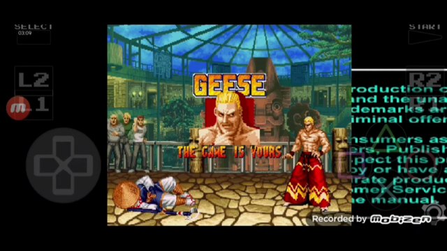 Real Bout Fatal Fury Geese Howard vs Sokaku Mochizuki luta completa