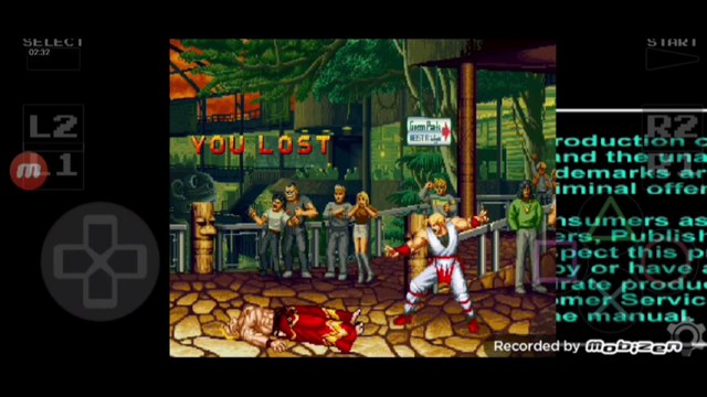 Real Bout Fatal Fury Geese Howard vs Andy Bogard Geese Howard é derrotado por Andy Bogard