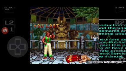 Real Bout Fatal Fury Geese Howard vs Bob Wilson Geese Howard é derrotado por Bob Wilson