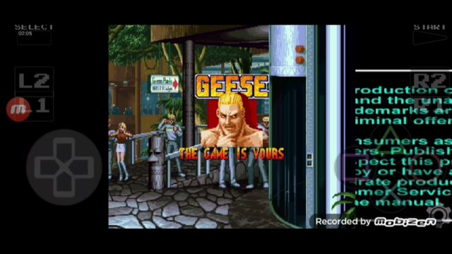 Real Bout Fatal Fury Geese Howard vs Bob Wilson luta completa