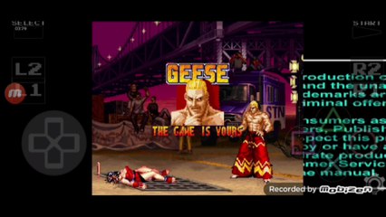 Real Bout Fatal Fury Geese Howard vs Mai Shiranui luta completa