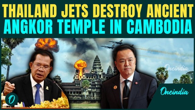 Thailand Cambodia War Breaking: Thai Jets DROPS BOMBS On Ancient Angkor Wat Temple On Cam