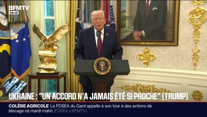 Ukraine: Donald Trump affirme qu'un accord "n'a jamais été si proche"