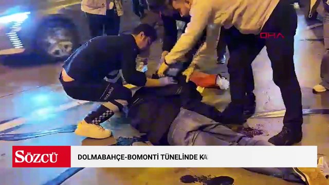 Dolmabahçe-Bomonti tünelinde kaza