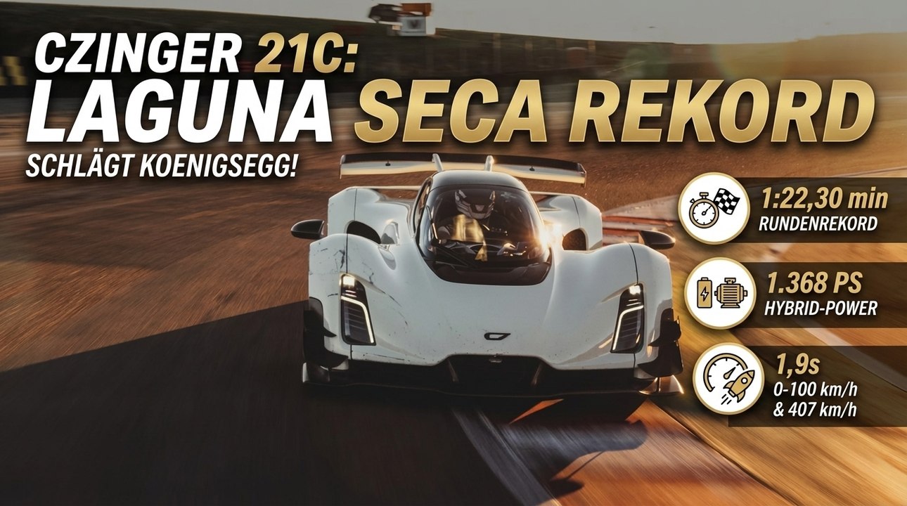 Czinger 21C mit 800V-Hybrid & Carbon-Chassis – Hightech pur!