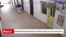 Bakırköy'de ofis kiralayıp, duvarı deldiler; 40 bin dolarlık saati çalıp kaçtılar