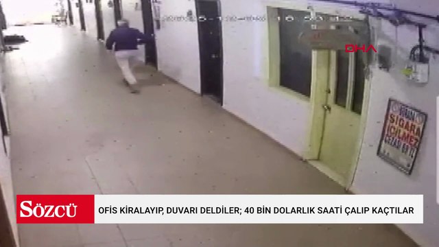 Bakırköy'de ofis kiralayıp, duvarı deldiler; 40 bin dolarlık saati çalıp kaçtılar