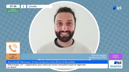 L'invité d'ici Matin, ici Orléans : Dorian Sagot