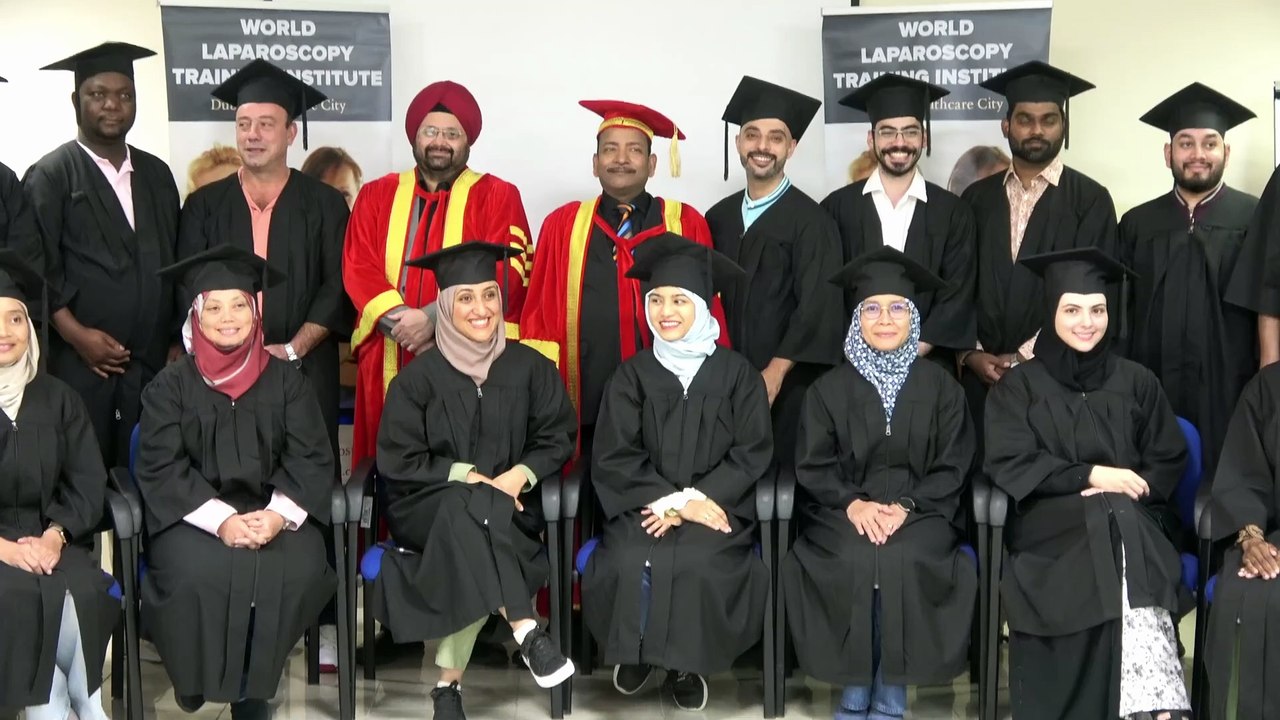 Graduation and Feedback of Surgeons and Gynecologists at the Laparoscopy Training Institute, Dubai