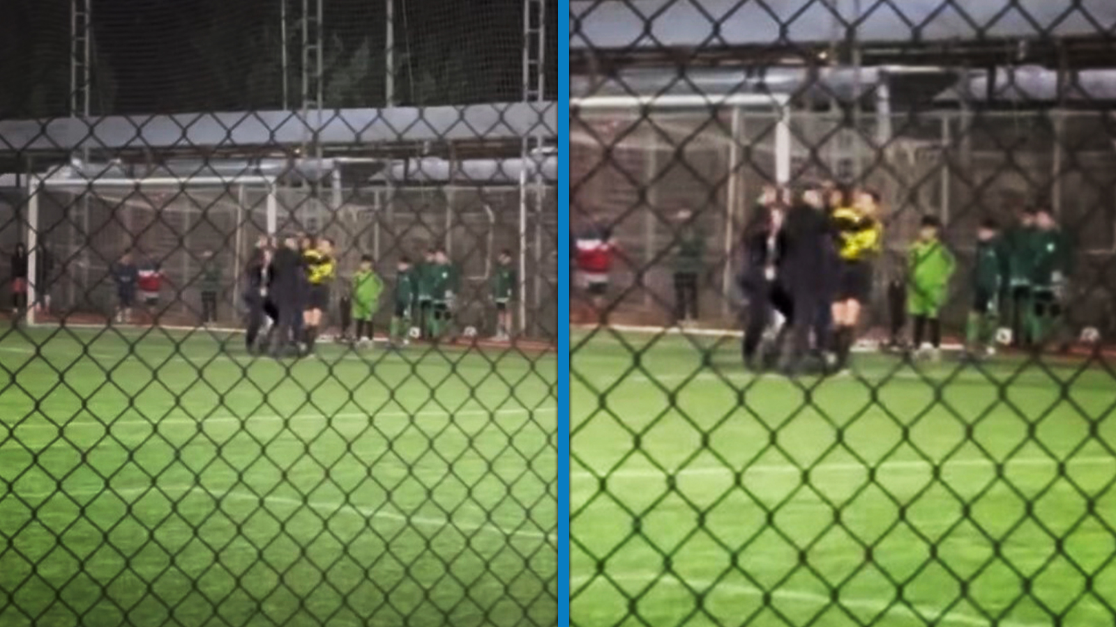 Antrenör çocukların gözü önünde kadın hakeme tokat attı!