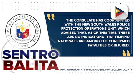 Filipino community sa Sydney, nananatiling ligtas mula sa terror attack ayon sa Phl Consulate General