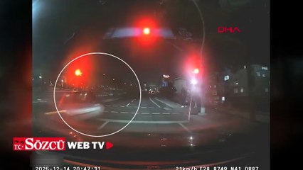 Sultangazi'de kırmızı ışıkta durmadı; yaya ölümden döndü