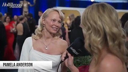 Pamela Anderson Talks Upcoming Projects | SAG Awards 2025