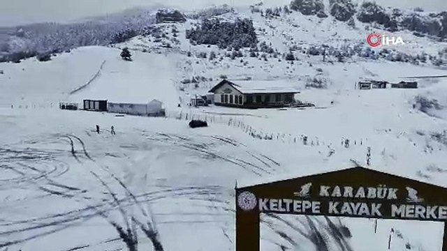 Kar, yağmur ve gökkuşağı aynı anda! Karabük’te doğa şöleni