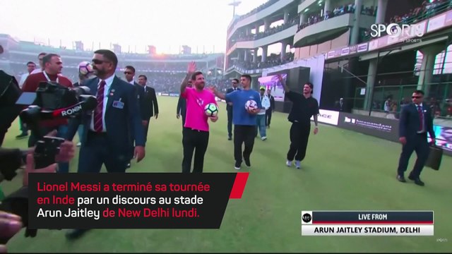 Messi espère revenir pour disputer un match en Inde