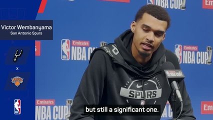 Wembanyama ready for 'significant' NBA Cup final