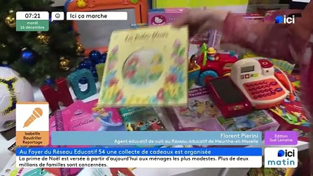 16/12/2025 - ici matin par Ici Lorraine (Meurthe-et-Moselle et Vosges) en vidéo