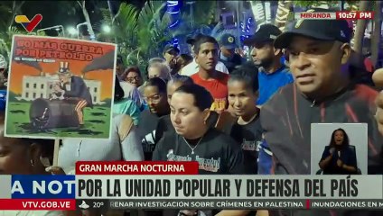 Pueblo de Baruta participa en la gran marcha nocturna por la unidad popular y defensa del país