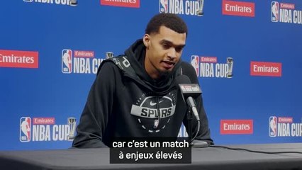 Spurs - Wembanyama : "Nous voulons gagner chaque match"