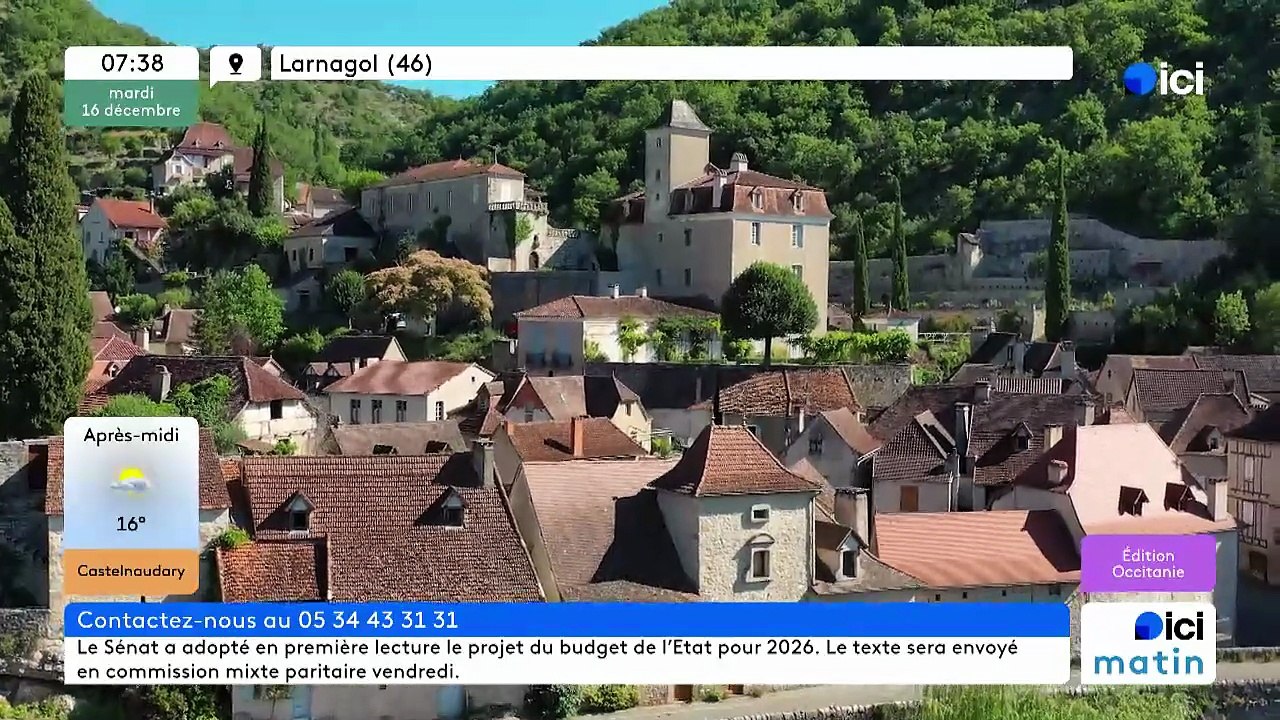 16/12/2025 - ici matin par ici Occitanie en vidéo
