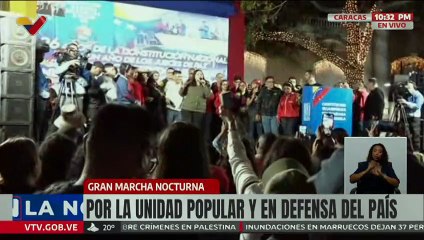 Gran Marcha Nocturna | Caraqueños se movilizan por la soberanía y la paz de Venezuela