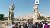 Egypt completes restoration of towering Colossi of Memnon statues