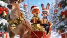 Judy Hopps and Nick Wilde have come to deliver Christmas presents.