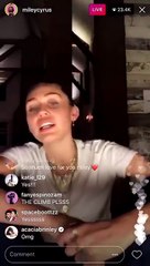 Miley Cyrus Performs 'The Climb' Live On Instagram