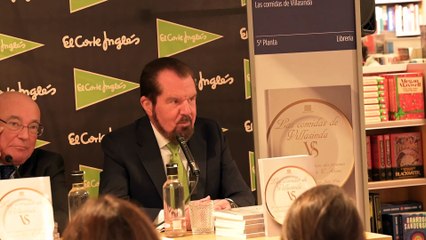 Jesús Ortiz, padre de la reina Letizia, en la presentación del libro 'Las comidas de Villasinda'
