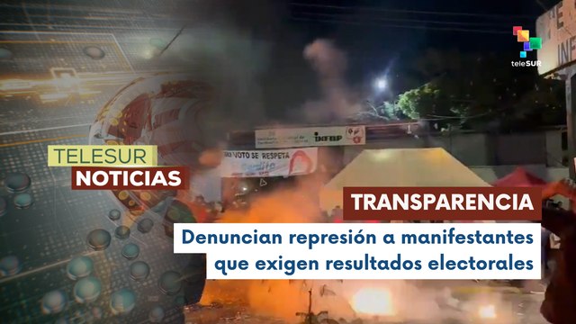 Denuncian represión a manifestantes que exigen resultados electorales en Honduras