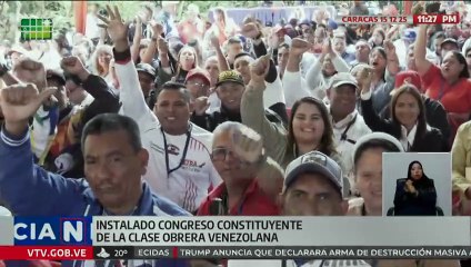Más de 132 mil delegados participan en la instalación del Congreso Constituyente de la Clase Obrera