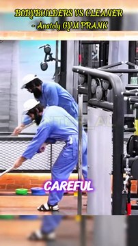 BODYBUILDERS VS CLEANER Anatoly GYM PRANK #trolllife #funny #gym #prank #laugh