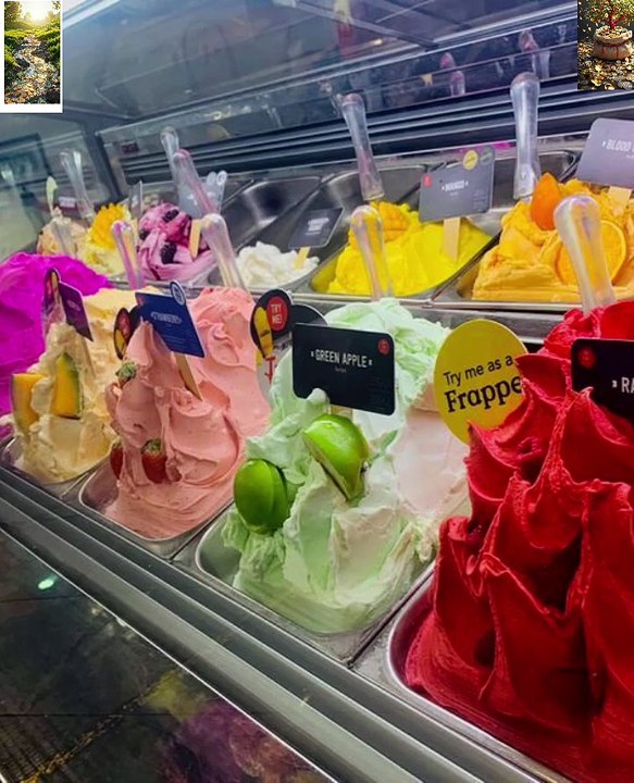 Ideas for decorating gelato ice cream#icecream #cake #dessert #food #chocolate #street food #sweet