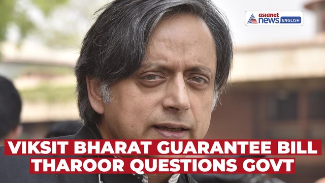 Shashi Tharoor Questions Centre’s Viksit Bharat Guarantee Bill 2025