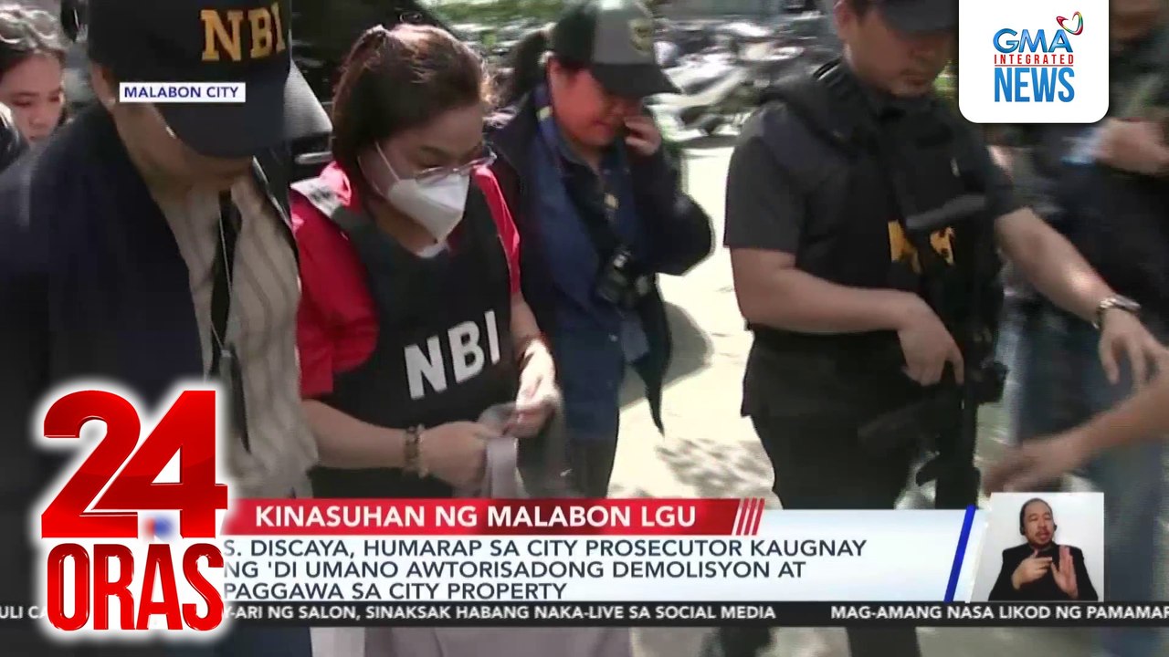 Sarah Discaya, humarap sa city prosecutor kaugnay ng ‘di umano awtorisadong demolisyon at paggawa sa city property | 24 Oras