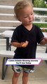 Toddler Tries to Blow Bubbles — The Ending Will Melt Your Heart