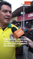 Feria Barrio Lindo abre todos los días por fin de año con seguridad reforzada