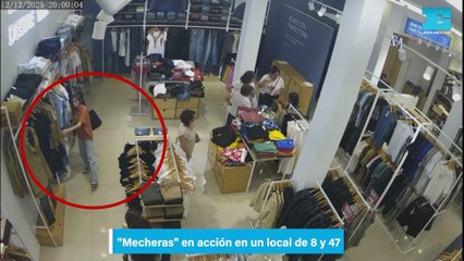 "Mecheras" en acción en un local de 8 y 47