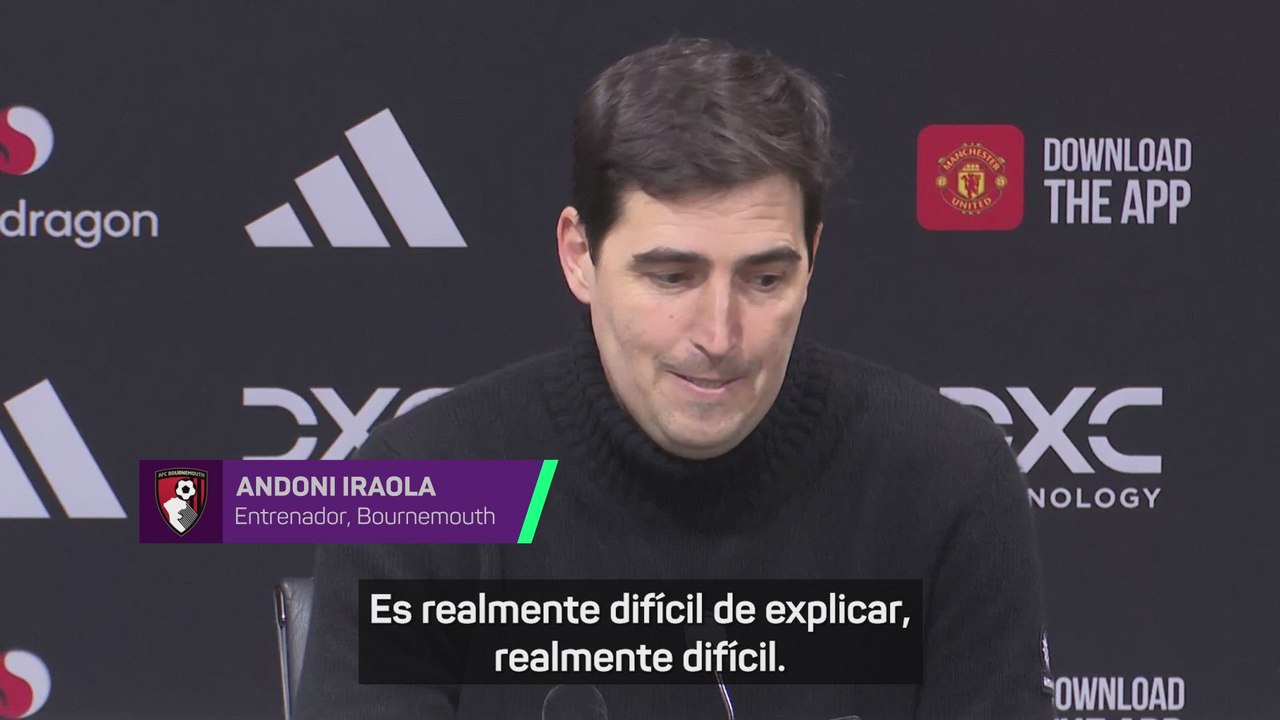 Iraola opina tras el 4-4 entre Manchester United y Bournemouth