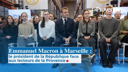 Emmanuel Macron à Marseille : le président de la République face aux lecteurs de la Provence