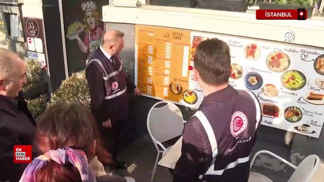 İstanbul'da Ticaret bakanlığı lokanta, restoran ve kafe denetimi yaptırestoran ve kafe denetimi yaptı