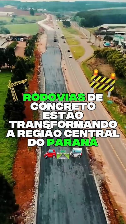 Estradas do PR recebem melhorias e pavimentação de concreto
