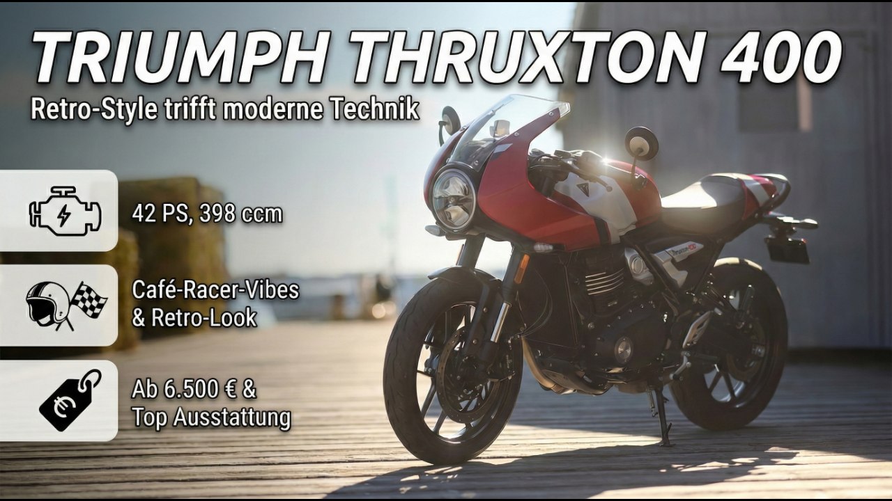 2026 Triumph Thruxton 400: Preis, Leistung & Ausstattung im Überblick